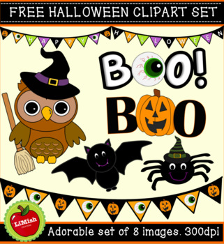 Preview of FREE!!! 8 Piece Halloween Clip Art Set
