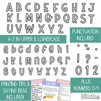 Printable Letters for Bulletin Board by Studious Shenanigans