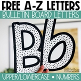FREE A-Z Bulletin Board Letters, Punctuation, and Numbers 