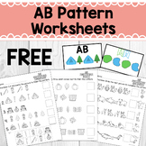 FREE AB Pattern Worksheets | No Prep | Designed for Specia