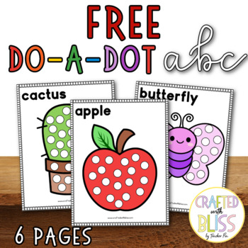 Preview of FREE ABC Dot Marker Activity, FREE Alphabet Do-A-Dot Marker Morning Work