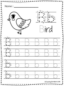 free abc tracing worksheets alphabet a z upper and lower case tpt