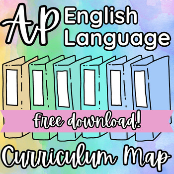 Preview of FREE AP English Language and Composition (AP Lang) Curriculum Map