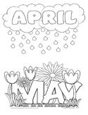 FREE - APRIL Coloring Sheets