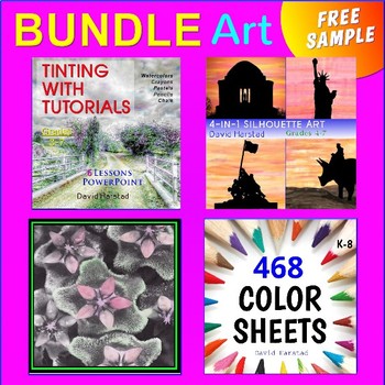Preview of FREE ART BUNDLE | Watercolors, Painting, Color Sheets, Art Lessons: "Butterfly"
