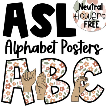 Preview of FREE ASL Alphabet Posters