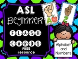 FREE ASL Beginner Flash Cards