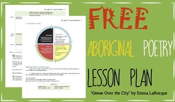 Preview of FREE Aboriginal Métis Poetry Lesson Plan