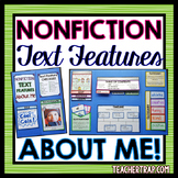 FREE About Me Lapbook With Nonfiction Text Features