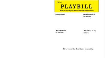 blank playbill template