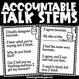 Free Accountable Math Talk Stems Posters