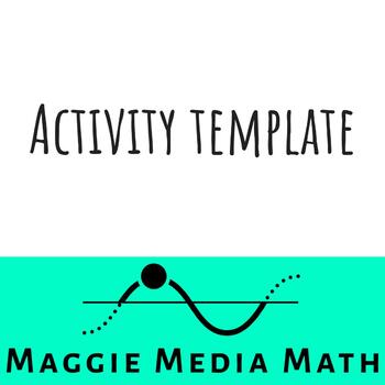 Preview of FREE Activity Template and Rubric
