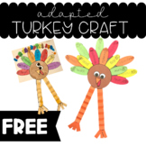FREE Adapted Thanksgiving Craft- Special Education