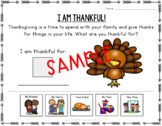 FREE Adapted Thanksgiving Worksheet - Cut and Paste- Fine 