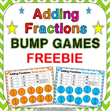 FREE: Adding Fractions Bump Games