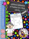 FREE Adding & Subtracting Fraction Fun Activity
