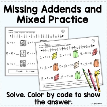 FREE Addition and Subtraction to 20 Worksheets by Carla Hoff | TpT