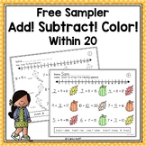 FREE Addition and Subtraction to 20 Worksheets