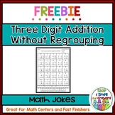 FREE Addition without regrouping worksheet