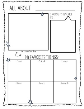 FREE All ABout Me Coloring Page by Betsey's Adventures | TPT