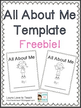 Preview of FREE All About Book Printables