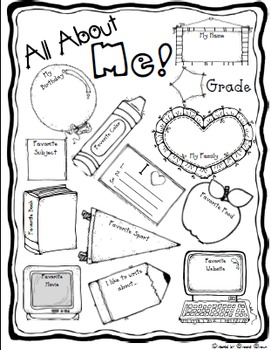 FREE "All About Me" Back to School Poster | TpT