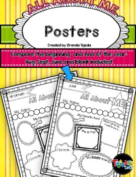 All About Me Poster {Puzzle Pieces}  All about me poster, About me poster,  School activities