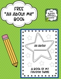 "All About Me" printable book (Free)