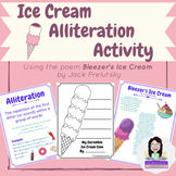 FREE Alliteration Activity - Bleezer's Ice Cream Poem by J