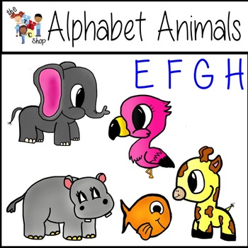 Preview of Alphabet Animals: E-F-G-H