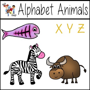 Preview of Alphabet Animals: X-Y-Z