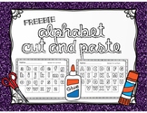 FREE- Alphabet Cut & Paste Worksheet
