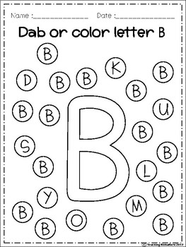 FREE Alphabet Dab (A-Z) by Teaching RichaRichi | TpT