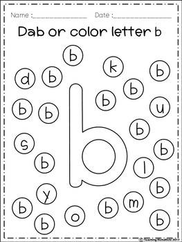 FREE Alphabet Dab (A-Z) Lower Case by Teaching RichaRichi | TpT