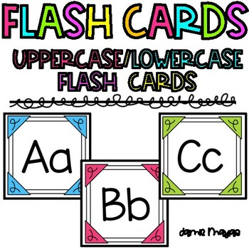 Preview of FREE Alphabet Flashcards A-Z Uppercase and Lowercase