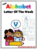 FREE Alphabet Letter Of The Week (V) Coronavirus Packet Di