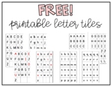 FREE Alphabet Letter Tiles