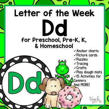 Preview of FREE Alphabet Letter of the Week:  D