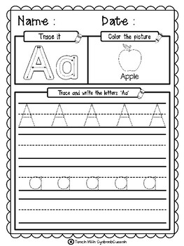 FREE - Alphabet Worksheets: Handwriting Activity by Teaching Missisipi