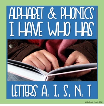FREE Alphabet/Phonics I Have Who Has: A, S, I, N, T by Whispering Waters