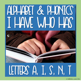 FREE Alphabet/Phonics Distance Learning I Have Who Has: A,
