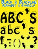 Alphabet Letters Clipart - Black