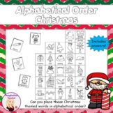 FREE Alphabetical Order Christmas