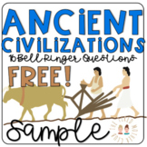 FREE Ancient Civilizations Bell Ringer Questions