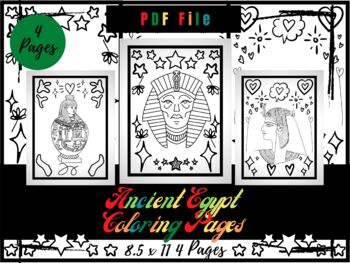 free egypt coloring pages for kids