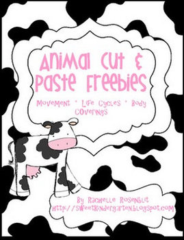 Preview of "FREE" Animal Cut & Paste Activities