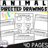 FREE Animal Directed Drawing Kindergarten - Frog Directed Drawing
