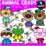 FREE Animal Grads Clip Art Mini Set {Educlips Clipart}