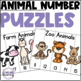FREE Animal Number Puzzles
