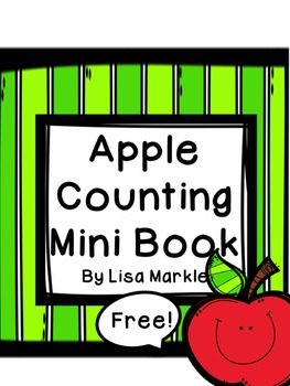 Preview of FREE Apple Theme Counting Book for Preschool